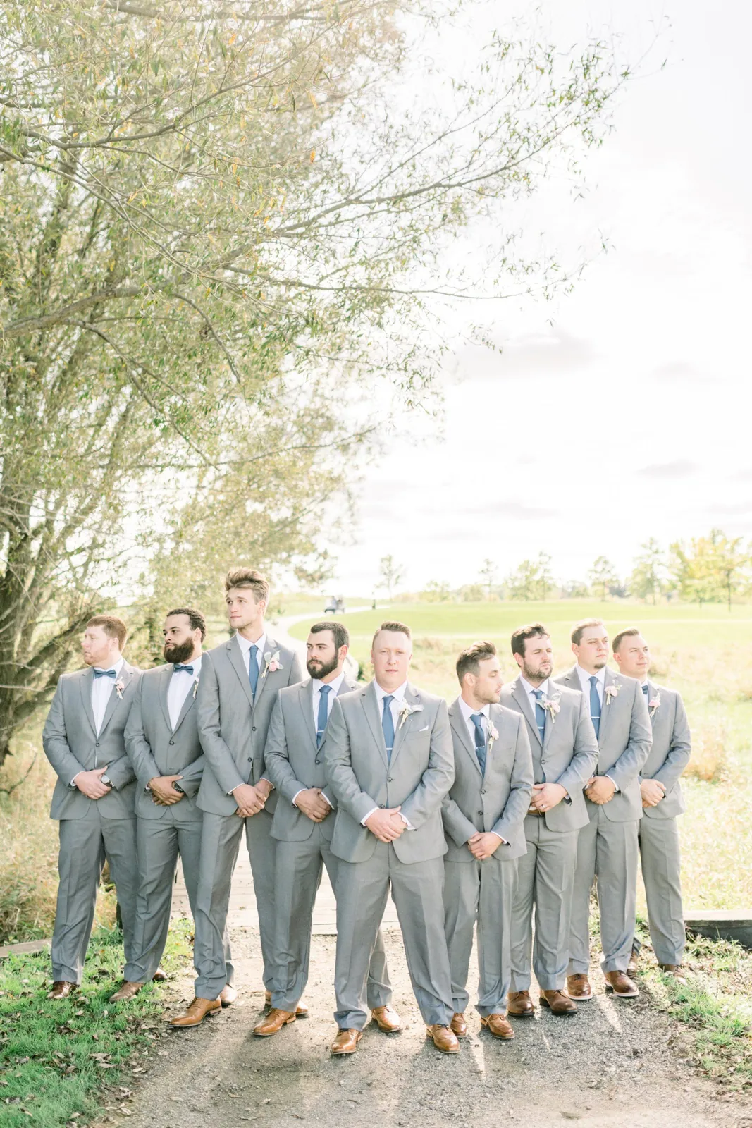Family wedding party in formal clothing