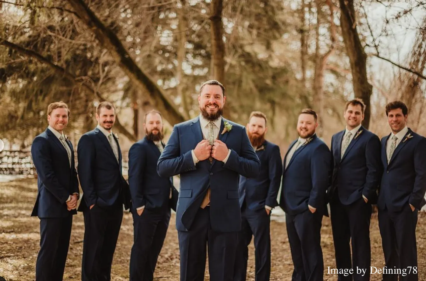 Wedding party portrait