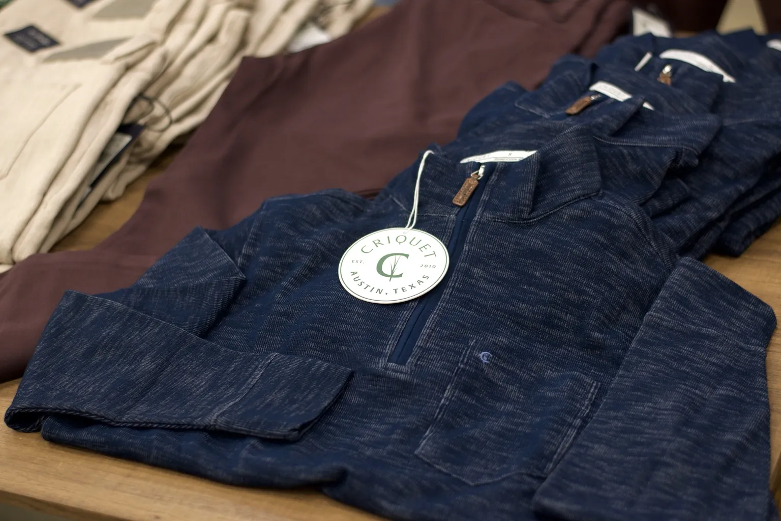 Blue corduroy jacket from the current collection